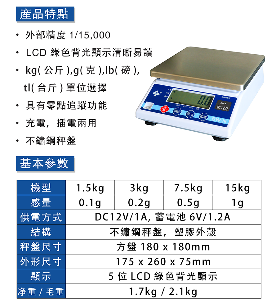 BW-N簡易計重秤